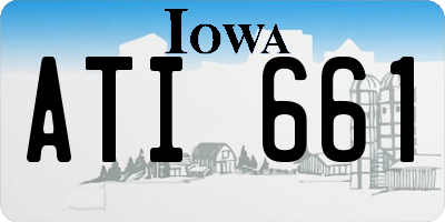 IA license plate ATI661