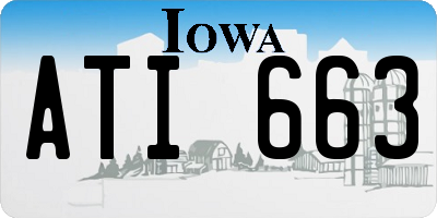 IA license plate ATI663