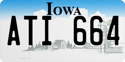 IA license plate ATI664