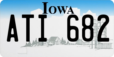 IA license plate ATI682