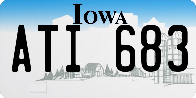 IA license plate ATI683