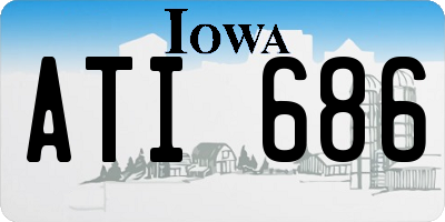 IA license plate ATI686