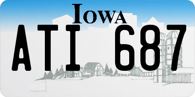 IA license plate ATI687