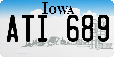 IA license plate ATI689