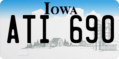 IA license plate ATI690