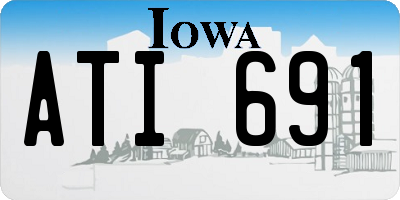 IA license plate ATI691