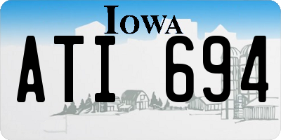 IA license plate ATI694