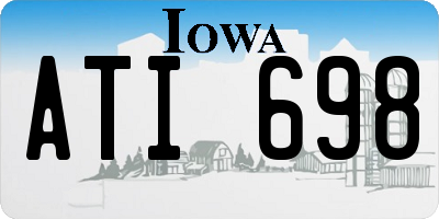 IA license plate ATI698
