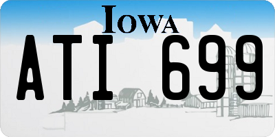 IA license plate ATI699