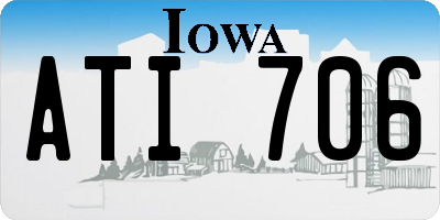 IA license plate ATI706