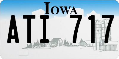 IA license plate ATI717