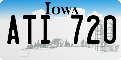 IA license plate ATI720