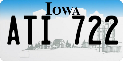 IA license plate ATI722
