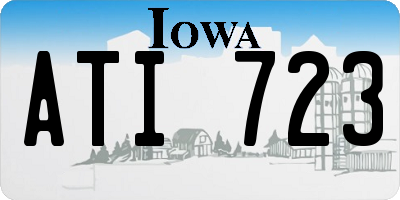 IA license plate ATI723
