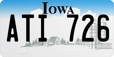 IA license plate ATI726