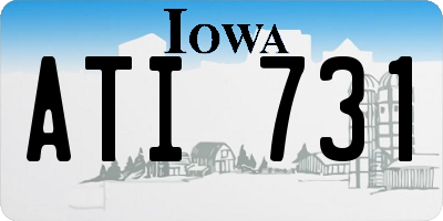 IA license plate ATI731