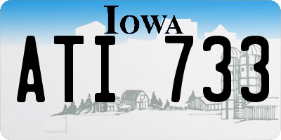 IA license plate ATI733