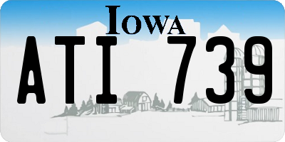 IA license plate ATI739