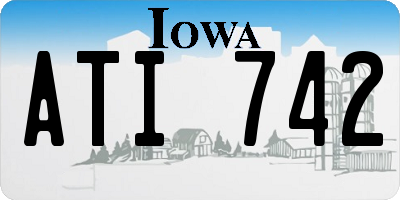 IA license plate ATI742