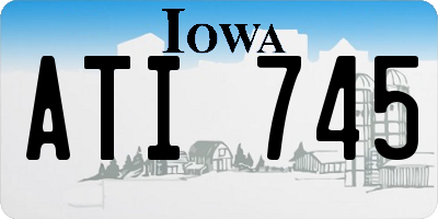 IA license plate ATI745