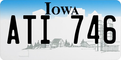 IA license plate ATI746