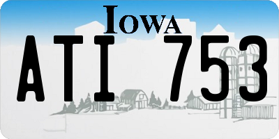 IA license plate ATI753