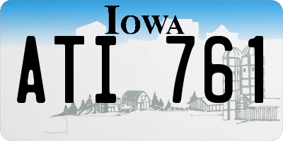 IA license plate ATI761