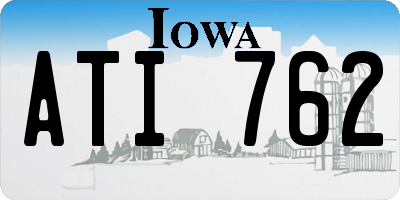 IA license plate ATI762