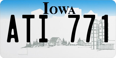 IA license plate ATI771
