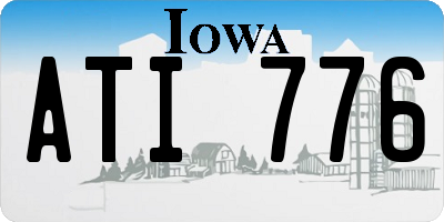 IA license plate ATI776