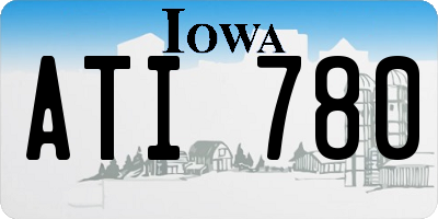 IA license plate ATI780
