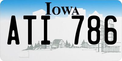 IA license plate ATI786