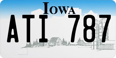IA license plate ATI787