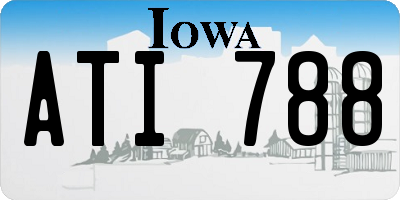 IA license plate ATI788