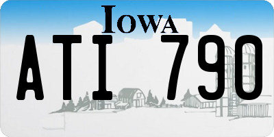 IA license plate ATI790