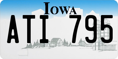 IA license plate ATI795