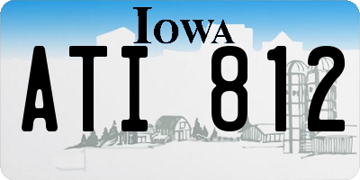 IA license plate ATI812