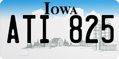 IA license plate ATI825