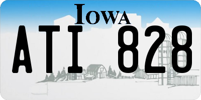 IA license plate ATI828