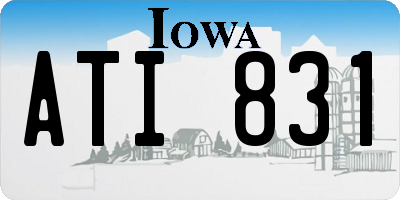 IA license plate ATI831