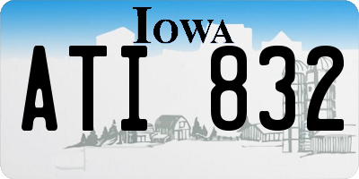 IA license plate ATI832