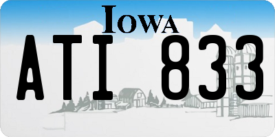 IA license plate ATI833
