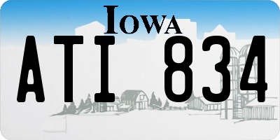 IA license plate ATI834