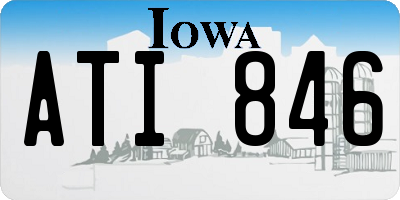 IA license plate ATI846