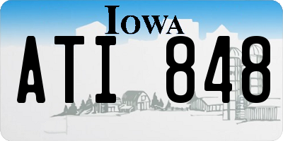 IA license plate ATI848