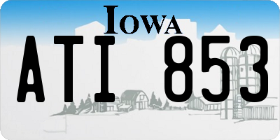 IA license plate ATI853