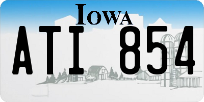 IA license plate ATI854