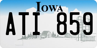 IA license plate ATI859