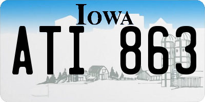 IA license plate ATI863