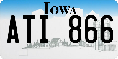 IA license plate ATI866